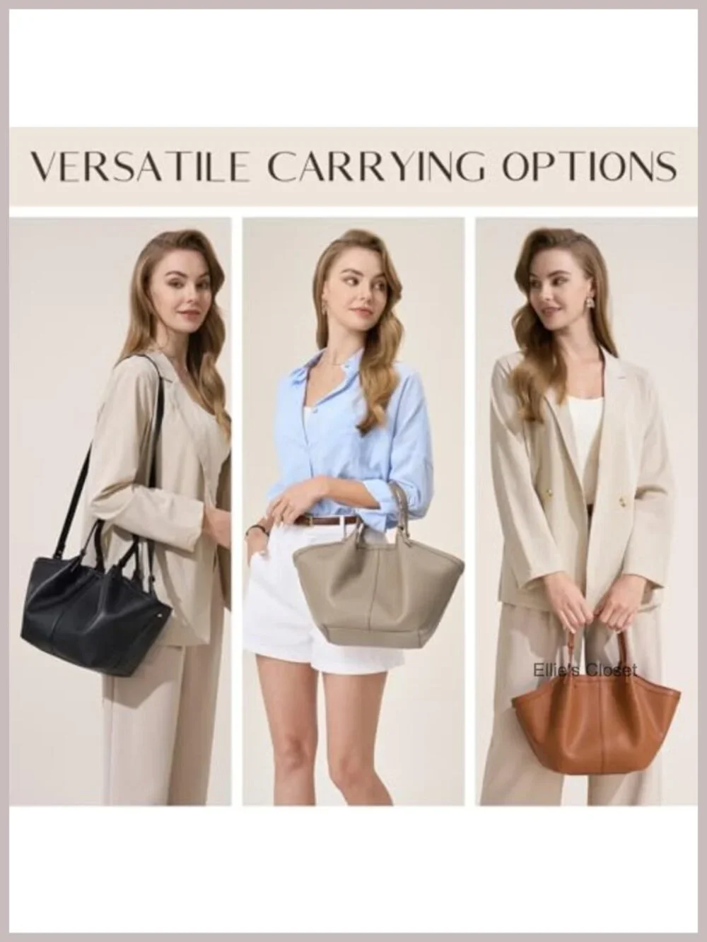 Faux Leather Top Handle Tote Bag, Satchel Purse with Adjustable Strap